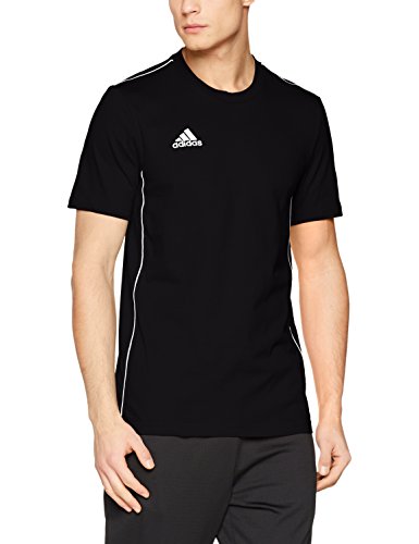 adidas CORE18 tee T-Shirt, Hombre, Black/White, 2XL