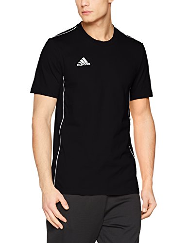 adidas CORE18 tee T-Shirt, Hombre, Black/White, 3XL