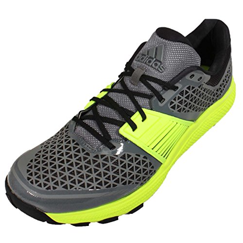 adidas Crazytrain Bounce - Zapatillas de Cross Training para Hombre, Color Gris/Negro/Lima, Talla 45 1/3