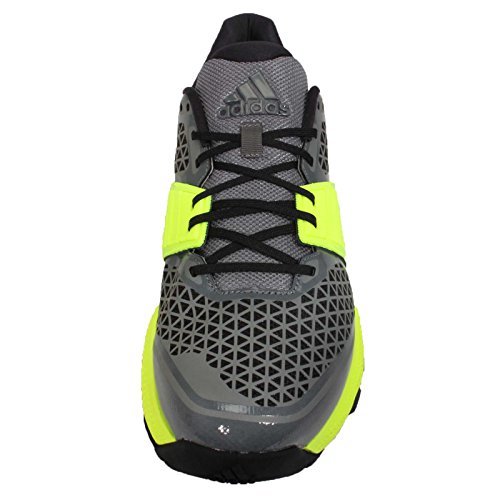 adidas Crazytrain Bounce - Zapatillas de Cross Training para Hombre, Color Gris/Negro/Lima, Talla 45 1/3