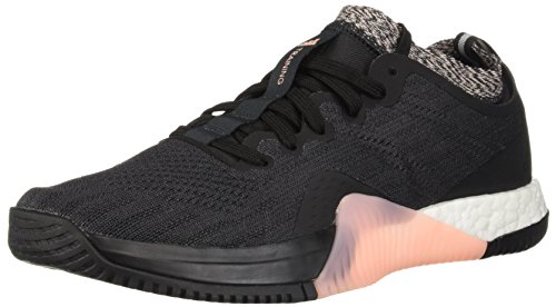 Adidas Crazytrain Elite Cross - Zapatillas de Deporte para Mujer, Negro (Negro/Carbón/Naranja Claro), 42.5 EU