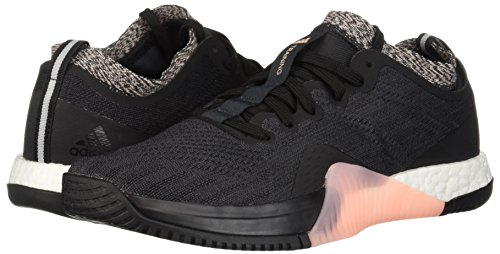 Adidas Crazytrain Elite Cross - Zapatillas de Deporte para Mujer, Negro (Negro/Carbón/Naranja Claro), 42.5 EU