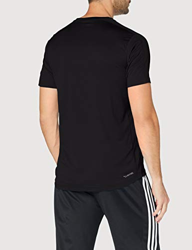 adidas D2m Cool Logo T Camiseta de Manga Corta, Hombre, Black, L