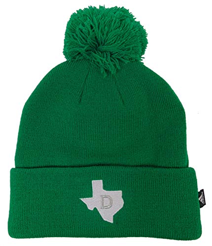 Adidas Dallas Stars 2020 - Gorro de punto con pompón para hombre, Talla única, Verde