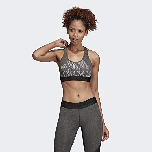 adidas Drst Ask Bos Sujetador de Deporte, Mujer, Black/Heather/White, S