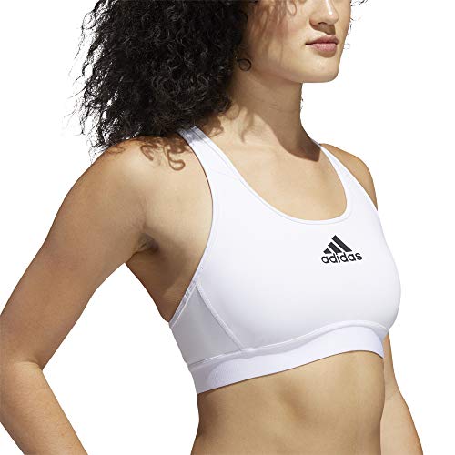 adidas DRST Ask Bra Sujetador de Deporte, Mujer, White, S