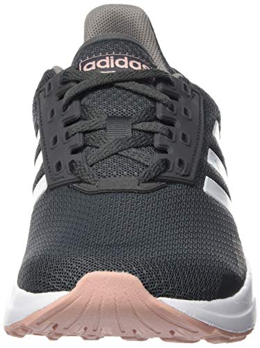 adidas Duramo 9, Zapatillas para Correr para Mujer, Grey Six/FTWR White/Pink Spirit, 36 2/3 EU