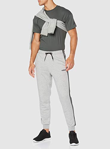 adidas E 3S T PNT FT Pantalones de Deporte, Hombre, Medium Grey Heather/Black/mgh Solid Grey, M