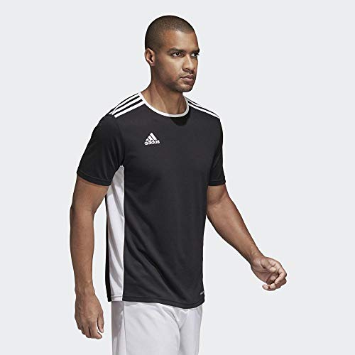 adidas Entrada 18 JSY T-Shirt, Hombre, Black/White, S