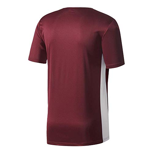 adidas Entrada 18 JSY T-Shirt, Hombre, Maroon/White, S