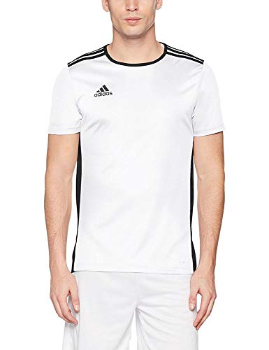 adidas Entrada 18 JSY T-Shirt, Hombre, White/Black, S