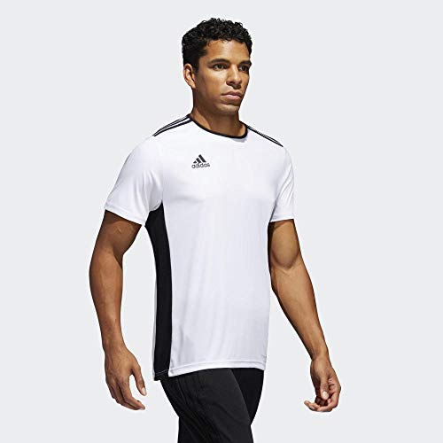 adidas Entrada 18 JSY T-Shirt, Hombre, White/Black, S