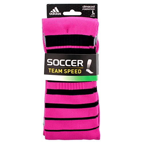 adidas Equipo velocidad fútbol calcetines - 103893, Shock Pink/Black/Light Onix