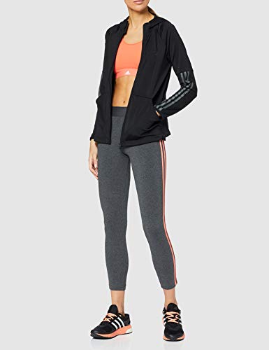 adidas Essentials 3 Bandas Tight Mallas, Mujer, Gris (Dark Grey Heather/Semi Coral), M