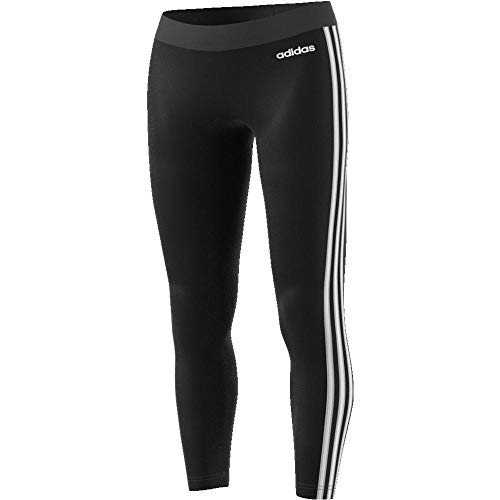 adidas Essentials 3 Bandas Tight Mallas, Mujer, Negro (Black/White), L