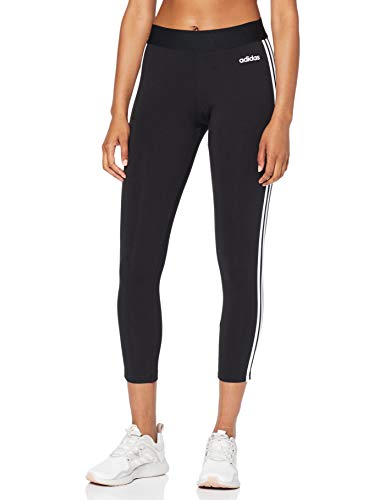 adidas Essentials 3 Bandas Tight Mallas, Mujer, Negro (Black/White), L