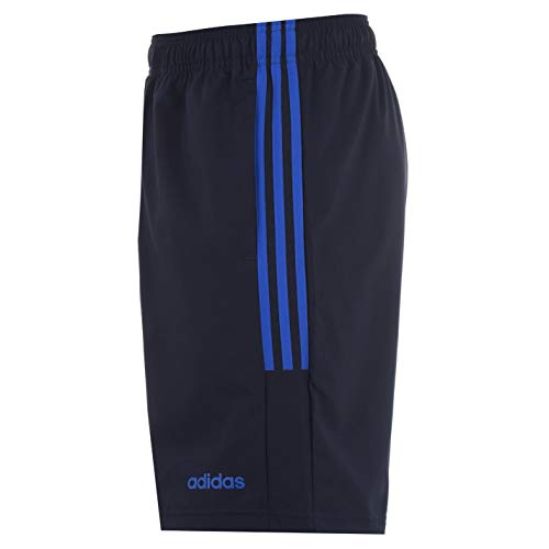 adidas Essentials 3-Stripes Rayas Hombres Shorts Pantalones Cortos Chelsea (X-Large, Navy/Blue)