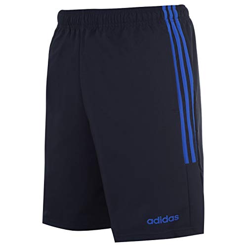 adidas Essentials 3-Stripes Rayas Hombres Shorts Pantalones Cortos Chelsea (X-Large, Navy/Blue)