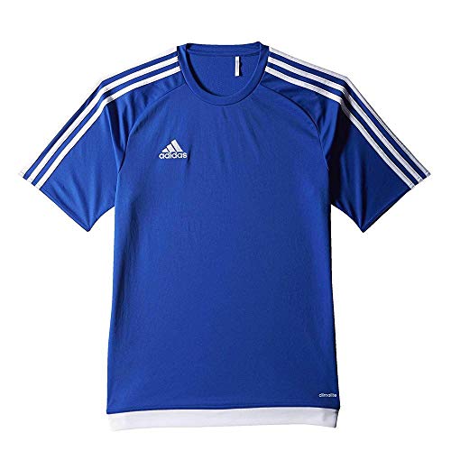 adidas Estro 15 JSY - Camiseta para hombre, color azul marino/blanco, talla M