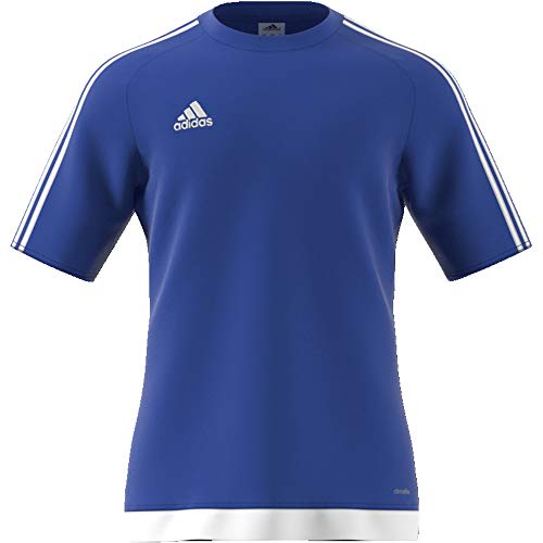 adidas Estro 15 JSY - Camiseta para hombre, color azul marino/blanco, talla M