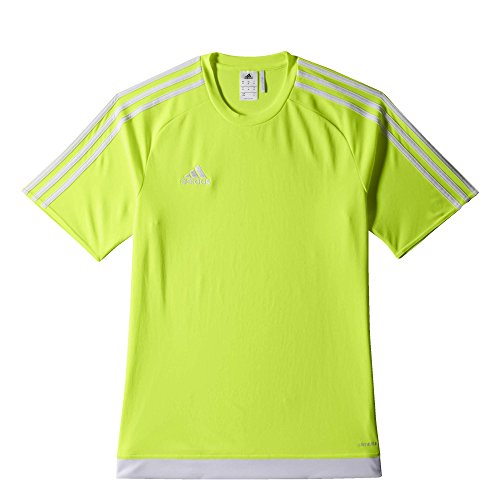 adidas Estro 15 JSY - Camiseta para hombre, color lima / blanco, talla 140