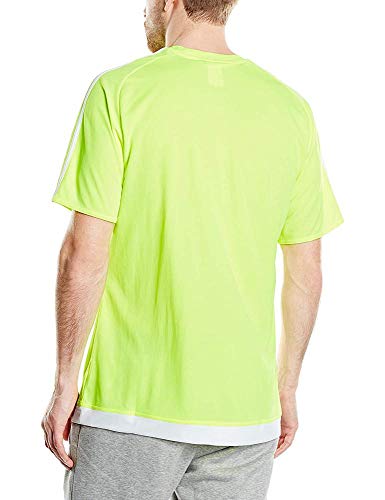 adidas Estro 15 JSY - Camiseta para hombre, color lima / blanco, talla 140