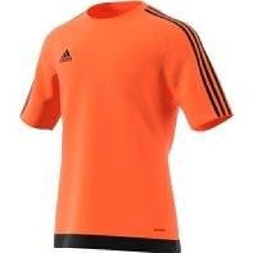 adidas Estro 15 JSY - Camiseta para hombre, color naranja/negro, talla S