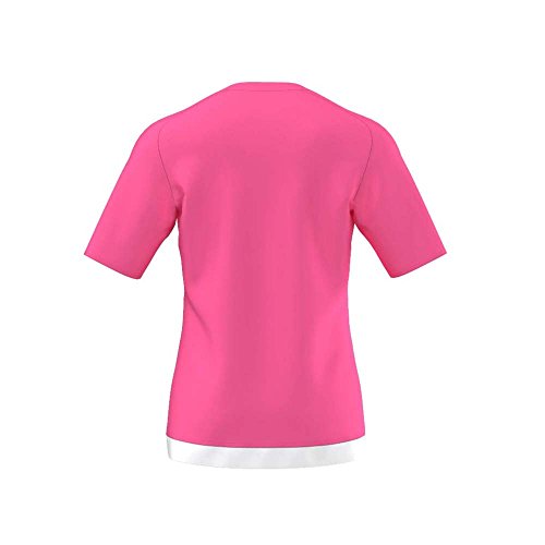 adidas Estro 15 JSY - Camiseta para hombre, color rosa solar/blanco, talla L