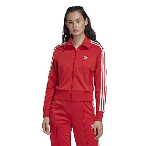 adidas Firebird TT Chaqueta con Cremallera, Mujer, Rojo (Lush Red), (Tamaño del Fabricante: 40)