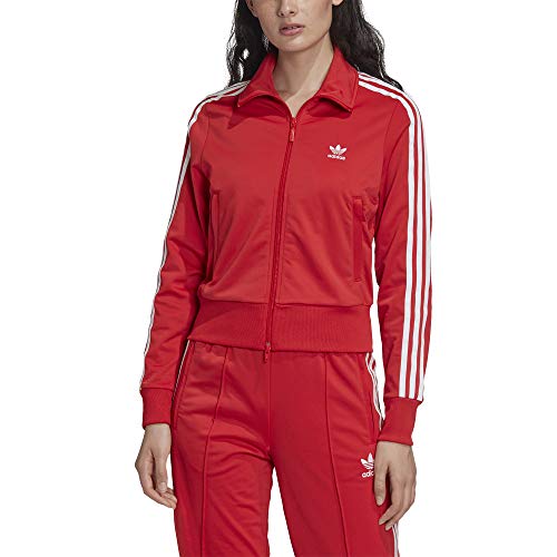 adidas Firebird TT Chaqueta con Cremallera, Mujer, Rojo (Lush Red), (Tamaño del Fabricante: 40)