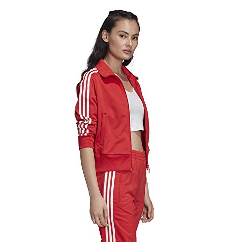 adidas Firebird TT Chaqueta con Cremallera, Mujer, Rojo (Lush Red), (Tamaño del Fabricante: 40)