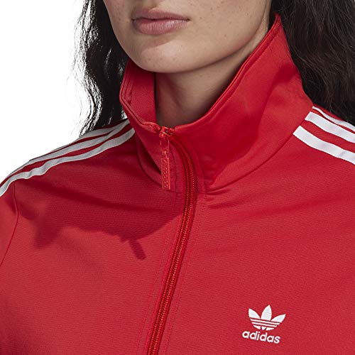 adidas Firebird TT Chaqueta con Cremallera, Mujer, Rojo (Lush Red), (Tamaño del Fabricante: 40)