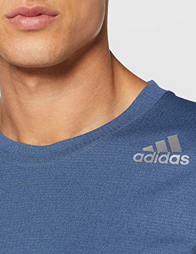 adidas FreeLift Climachill 3-Stripes tee Men Camiseta de Manga Corta, Hombre, Azul (Tech Ink), L