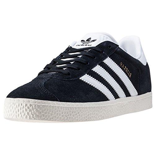 ADIDAS Gazelle J, Zapatillas Unisex Adulto, Negro (Core Black/Footwear White/Gold Metallic 0), 37 1/3 EU