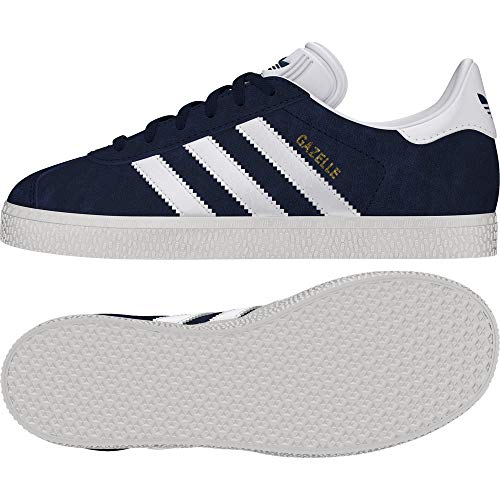 adidas Gazelle J, Zapatillas Unisex Niños, Azul (Collegiate Navy/Footwear White/Footwear White 0), 37 1/3 EU