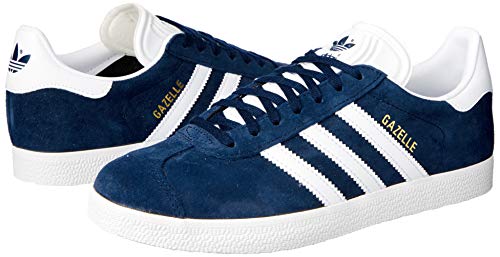 adidas Gazelle, Zapatillas de deporte Unisex Adulto, Varios colores (Collegiate Navy/White/Gold Metalic), 45 1/3 EU