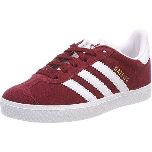 adidas Gazelle, Zapatillas de deporte Unisex niños, Rojo (Collegiate Burgundy/Footwear White/Footwear White 0), 28 EU