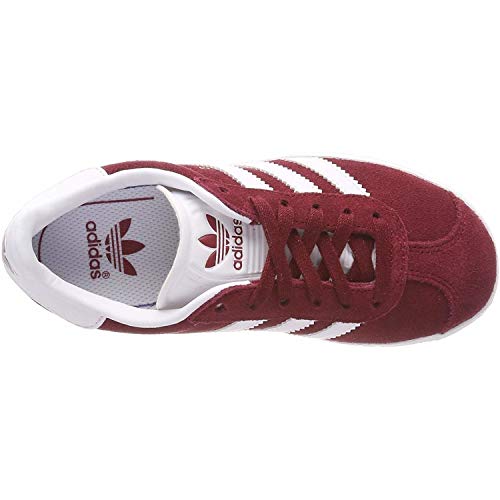 adidas Gazelle, Zapatillas de deporte Unisex niños, Rojo (Collegiate Burgundy/Footwear White/Footwear White 0), 33 EU