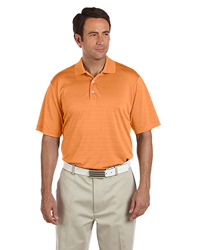 adidas Golf Climalite - Polo de manga corta para hombre, talla L, color naranja claro