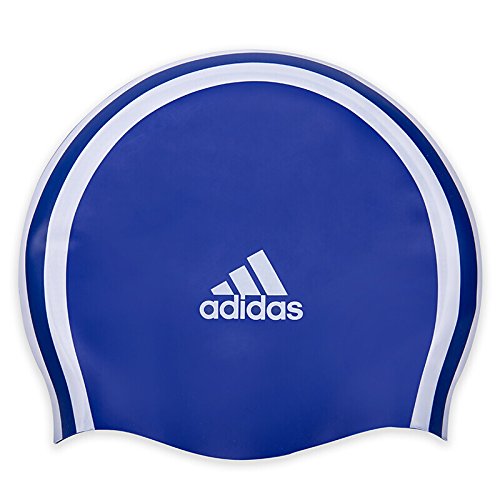 adidas - Gorro de natación de Silicona con 3 Rayas