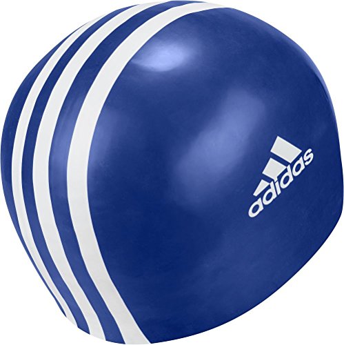 adidas - Gorro de natación de Silicona con 3 Rayas