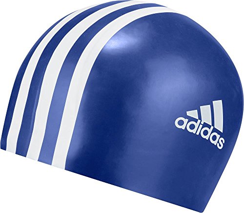 adidas - Gorro de natación de Silicona con 3 Rayas