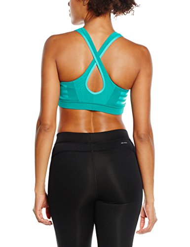 adidas GT Sn Bra Camiseta, Mujer, Verde/Blanco-(Eqtver/Verimp), 2XS