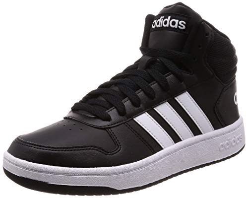 Adidas Hoops 2.0 Mid Bb7207, Zapatillas para Hombre, Negro (Core Black/FTWR White/Core Black Core Black/FTWR White/Core Black), 44 EU