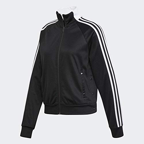 adidas ID 3-Stripes Snap Track Top W Chaqueta, Mujer, Negro (Black), S