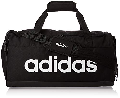 Adidas Lin Duffle S Gym Bag, Unisex Adulto, Black/Black/White, NS