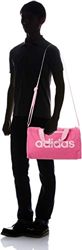 adidas - Linear Core, Bolso de mano Unisex adulto, Rosa (Solar Pink/True Pink), 15x20x37 cm (W x H L)