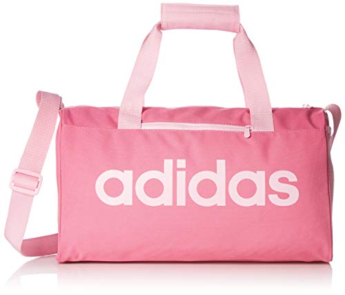 adidas - Linear Core, Bolso de mano Unisex adulto, Rosa (Solar Pink/True Pink), 15x20x37 cm (W x H L)