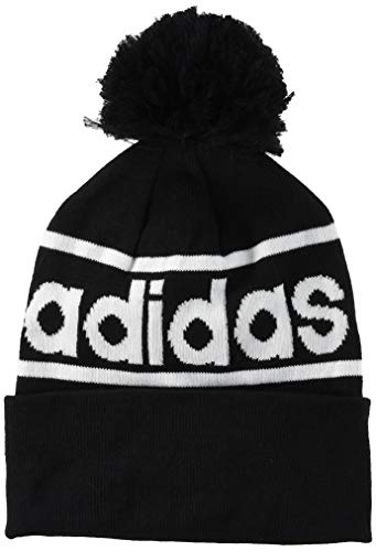 adidas Logo Pom Woolie Hat, Unisex Adulto, Black/dgreyh/White, OSFM