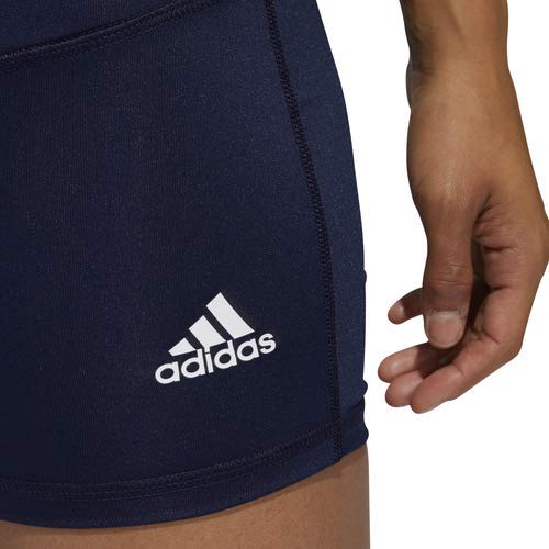 adidas - Mallas Cortas de 4 Pulgadas para Mujer, Mujer, Ajustado, F1748W007, Azul Marino, Extra-Small